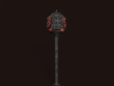 War Hammer 04 V2 Low-poly 3D model