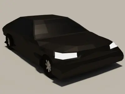 Poly Car Free low-poly 3D model