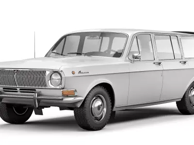 GAZ-24-02 Volga 1972 3D model