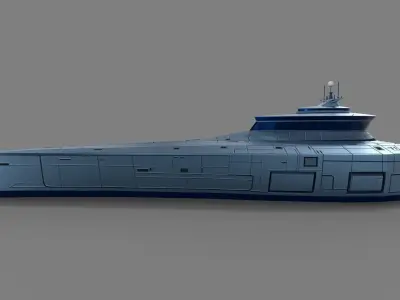 Destroyer Low-poly 3D model purchase