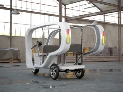 Electronic Future Rickshaw 3D model