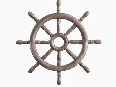 Vessel Wheel 03 Low-poly 3D model