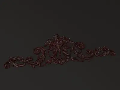 Ornament wood Free 3D print model
