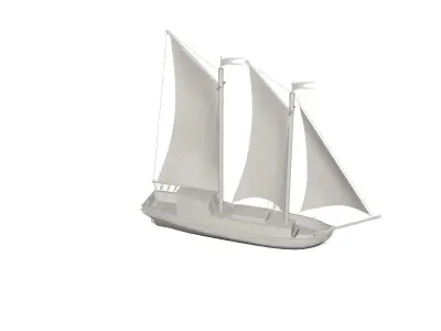 Ship concept 3D model