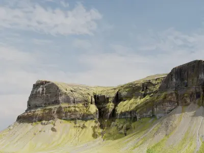  Mountain Cliffs Module - 3D PBR Model2 