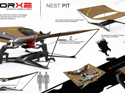Kondor Airbus Drone Low-poly 3D model
