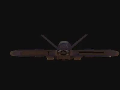 Space ship Free low-poly 3D model