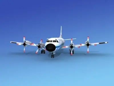 Lockheed P-3 Orion NASA 3D model