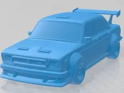 Seat 124 Serie 2 FL 1975 Tuning Printable Car 3D print model
