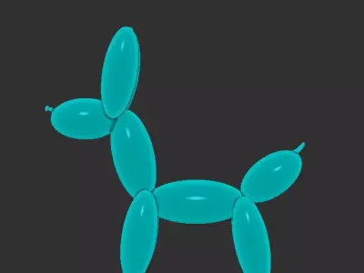 balloons-dog Low-poly 3D model