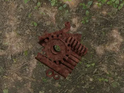 Scrap metal Low-poly 3D model