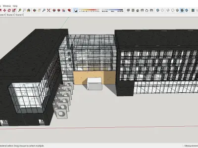 Sketchup Office building H6 3D model
