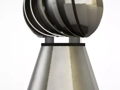 Air intake fan 3D model