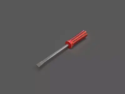 Screwdriver Low-poly 3D model