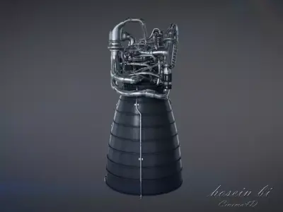 Engine  Rocket 3D model