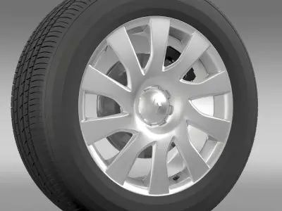 Renault Trafic Van wheel 2015 3D model
