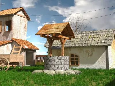 BG Enviroment 3D Model Low-poly 3D model