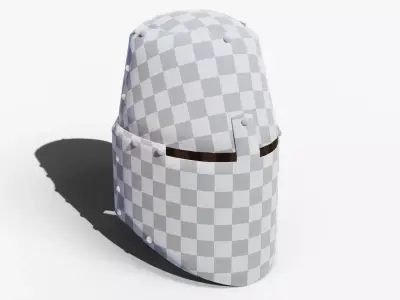 Great Helm Low-poly 3D model