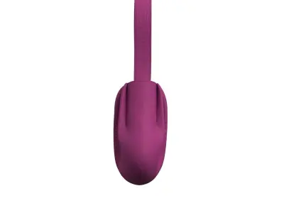 Purple Nylon Mini Pleats Bag 3D model