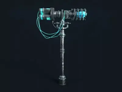 Cyrstal Hammer Low-poly 3D model