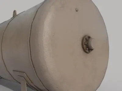 Lpg Storage Tank Old Low-poly 3D model