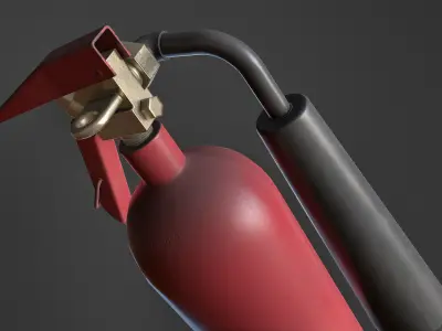Fire Extinguisher Low-poly 3D model 22