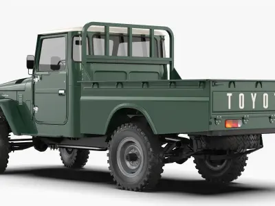 Toyota Land Cruiser FJ45 Pickup 1978 3D model