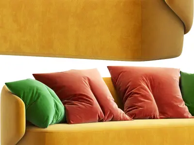 Crescent  Sofa 3D model