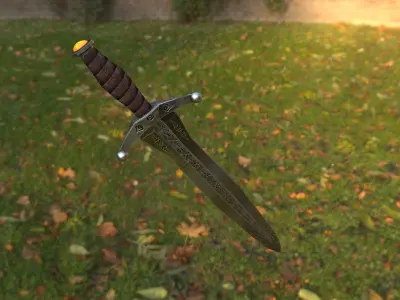 Sword Low-poly 3D model 43