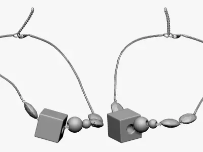 001295 beads Low-poly 3D model