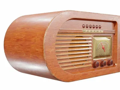 Radio Low-poly 3D model shop