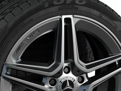 Mercedes wheels 3D model from CGTrader