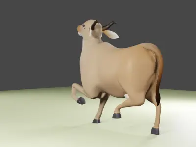 Indian cow 3d model 3D model