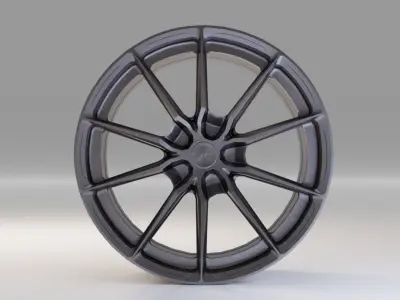 Japan Racing JR37 - Rims Low-poly 3D model