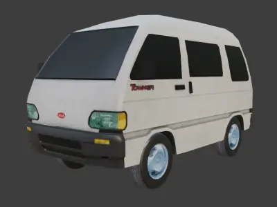 Asia Towner Low-poly 3D model