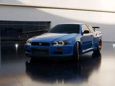 NISSAN SKYLINE r34 Free 3D model