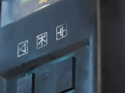 IRI-1 Bereg Dosimeter Radiometr Indicator Low-poly 3D model