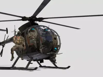 AH 6 PASSARINHO Low-poly 3D model