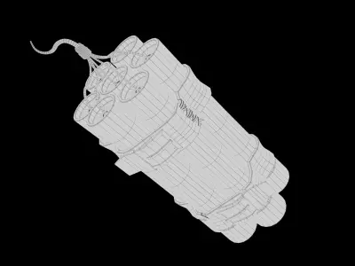 Stylized Dynamite Low-poly 3D model