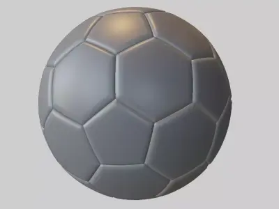 Classic Soccer Ball Low-poly 3D model purchase