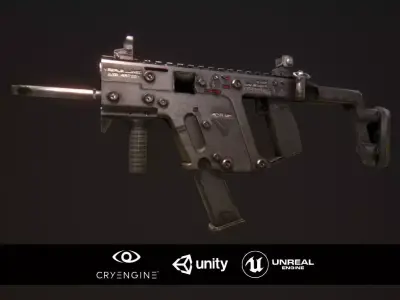 Kriss Vector Low-poly 3D model