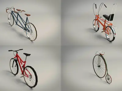 Low Poly Bike Pack 02