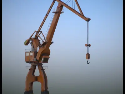 Crane Low-poly 3D model order
