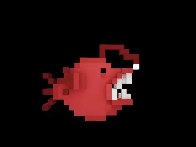 Free Deep Fish Free low-poly 3D model