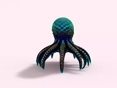 Octopus 3D model get