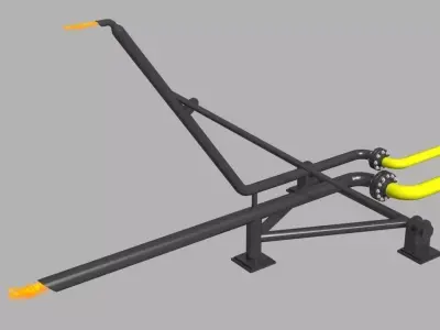 Vent boom Free 3D model