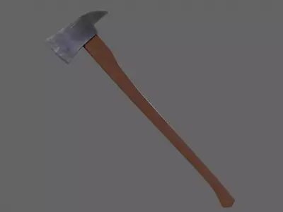 PBR Fire Axe V2c Low-poly 3D model