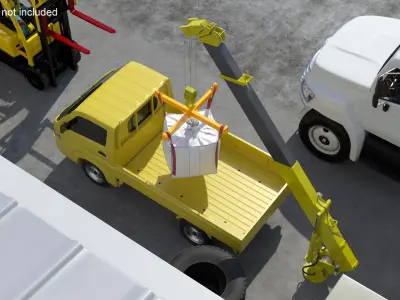Industrial Crane with 1 Ton Bulk Bag 3D model