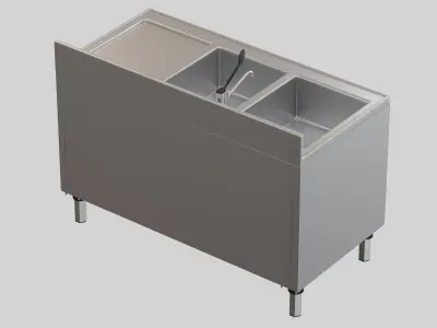 Angelo Po Sink LA1424D  Low-poly 3D model