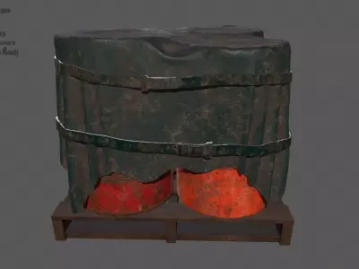 Military Material Low-poly 3D model order